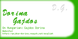dorina gajdos business card